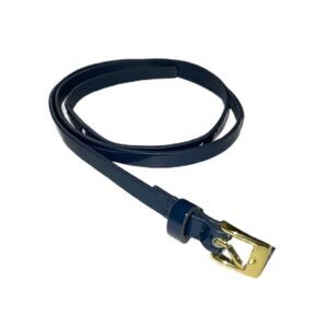 Thin Faux Patent Navy Belt 37”
